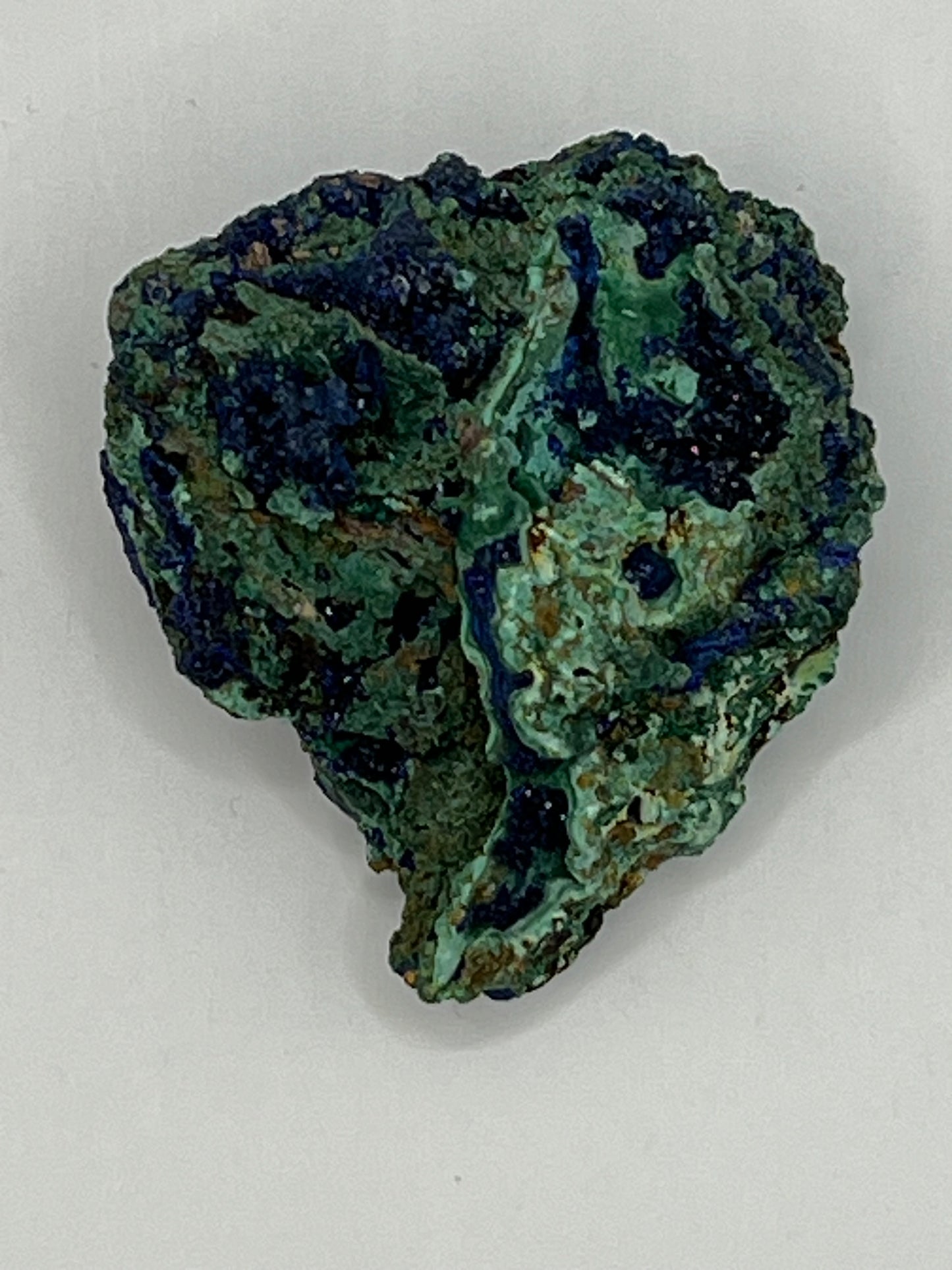 Azurite with Malachite